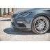 Накладка сплиттер на передний бампер Вар4 на Seat III Cupra / FR рестайл